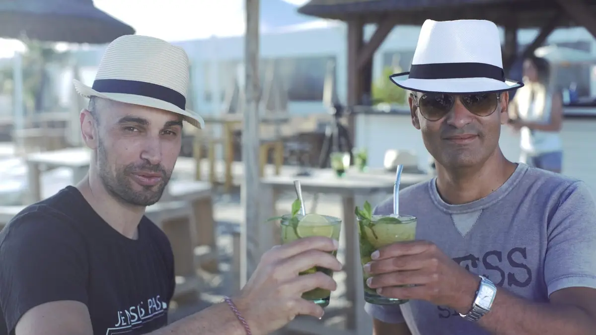 Frédéric Lemonnier et Sébastien Rascol, créateurs de la Fête du Mojito, en 2017
